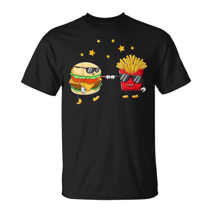 Burger And Pommes Friends Cheeseburger Hamburger T-Shirt