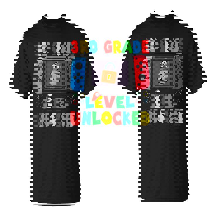 Game Gaming 3Rd Grade Level Unlocked First Day Boys Toddlers T-Shirt