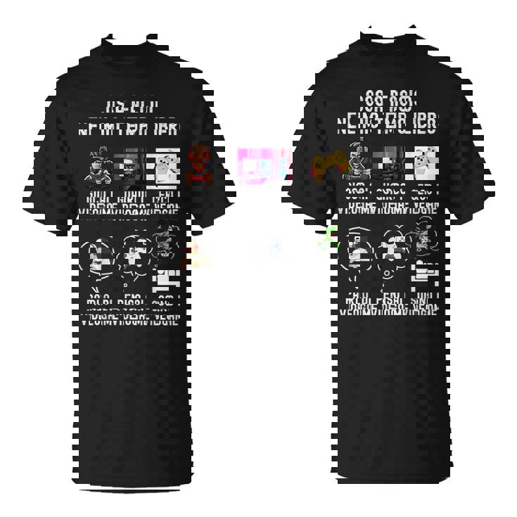 Gamer Gaming Uomo Ideogiochi Uomo Ideogame Maglietta