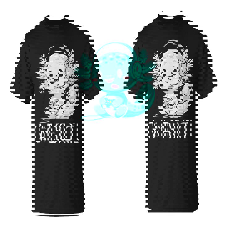 【XLサイズ】Aooo　Game Shirt　新品未開封 Gamesolotl Axolotl Video Gamer Kawaii Anime Boys Girls V2 T-shirt