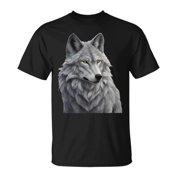 Grauer Wolf T-Shirt