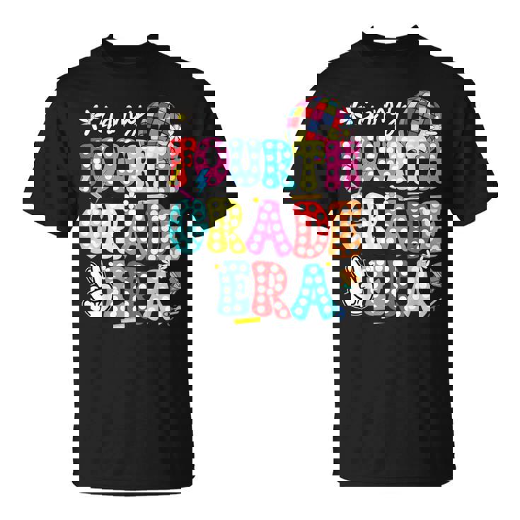 Groovy In My Fourth Grade Era First Day 4Th Grade Kid Teache T-Shirt