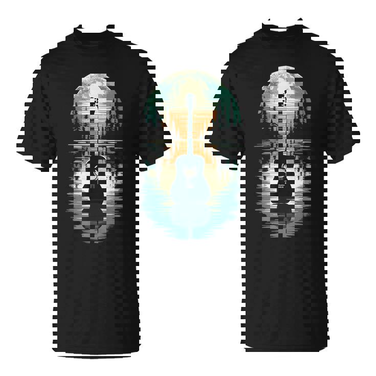 Guitar Lake Shadow Guitar Musician T-Shirt