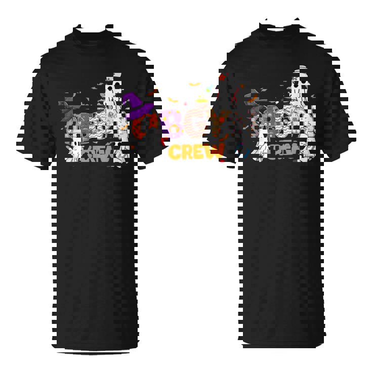 Halloween Obgyn Crew Cute Boo Ghost Nurse Nursing Scrub T-Shirt