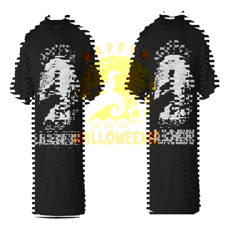 Dachshund And Moon Halloween TShirt For Dachshund Lovers