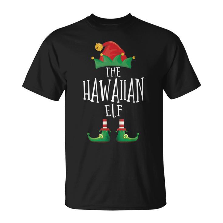 Hawaii-Elfenhemd Lustige Familie Passende Gruppe Weihnachtselfe T-Shirt