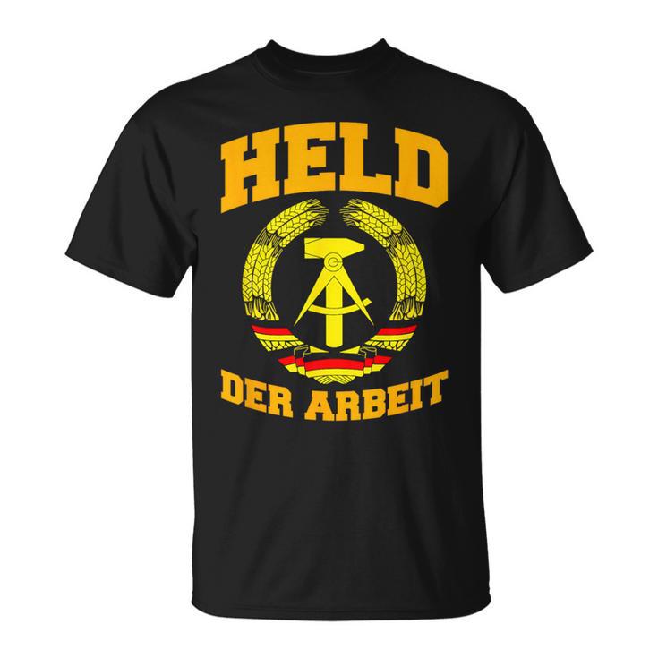 Held Der Arbeithammer & Compass Ddr Symbol T-Shirt