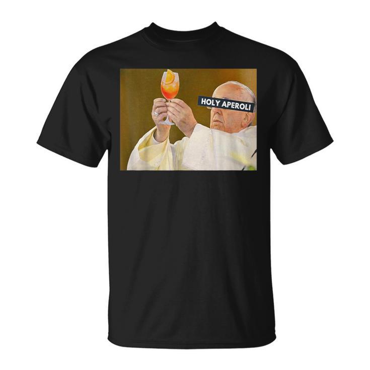 Holy Aperoli Gott Hält Ein Glas Wein T-Shirt