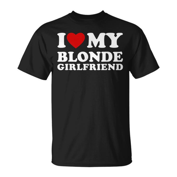 Ich Liebe Meine Blonde Freund T-Shirt