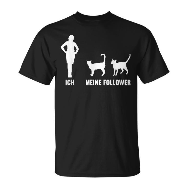 Ich Und Meine Follower Cat Kitten Cat T-Shirt