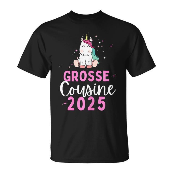 Ich Werde Große Cousin 2025 Unicorn Girls' Cousin T-Shirt