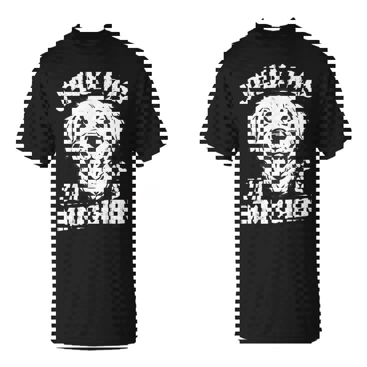 Concernant Mes Disponibilitésoyez Avec Mon Chien Humour T-Shirt