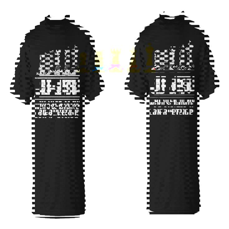 Jiu Jitsu Ajedrez Rank Cinturón Bjj Luchador Camiseta unisex