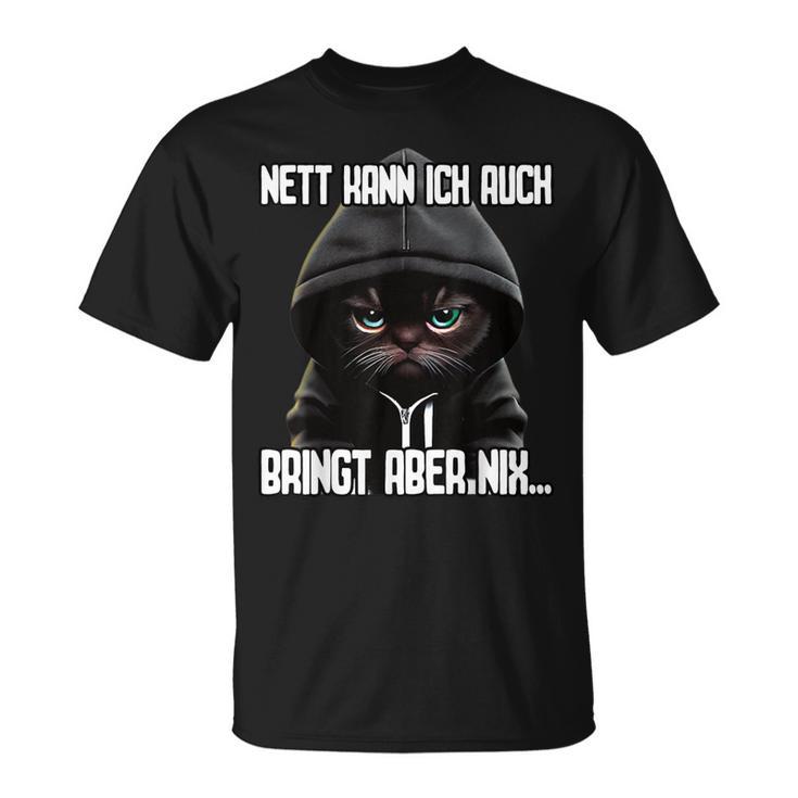 Short Sleeve Katz Ich Nett Kann T-Shirt