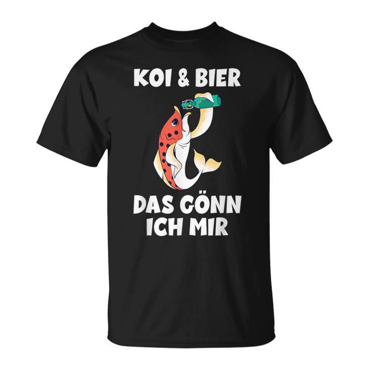 With Koi Carp Garden Pond Koi & Beer Das Gönn Ich Mir T-Shirt