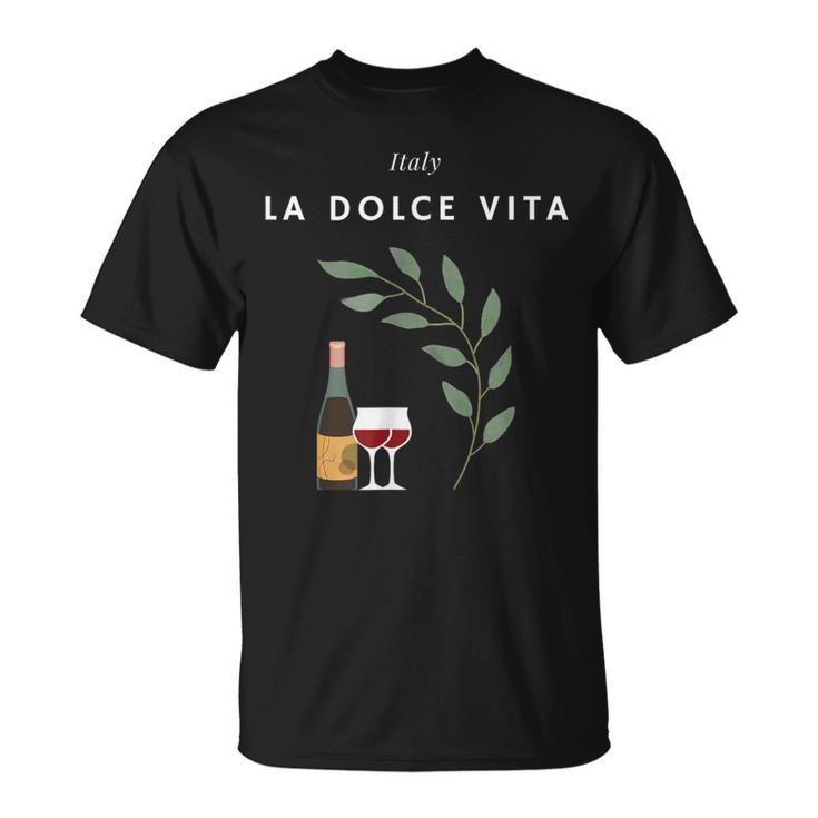 La Dolceita Italy Laurelino Wine T-Shirt