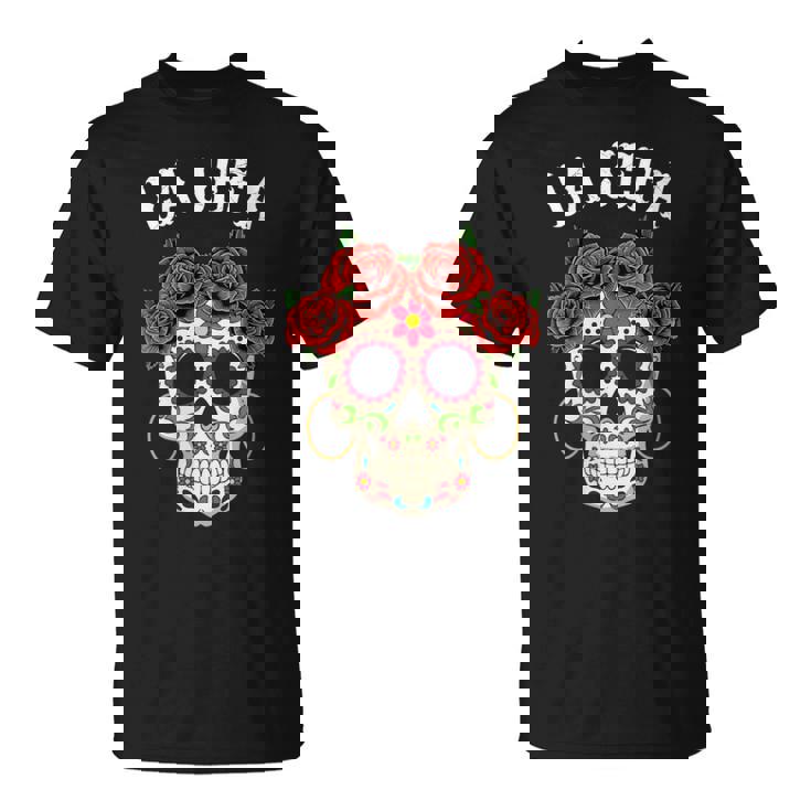 La Jefa Sugar Skullêtements Mexicain Dia De Los Muertos Dead T-Shirt