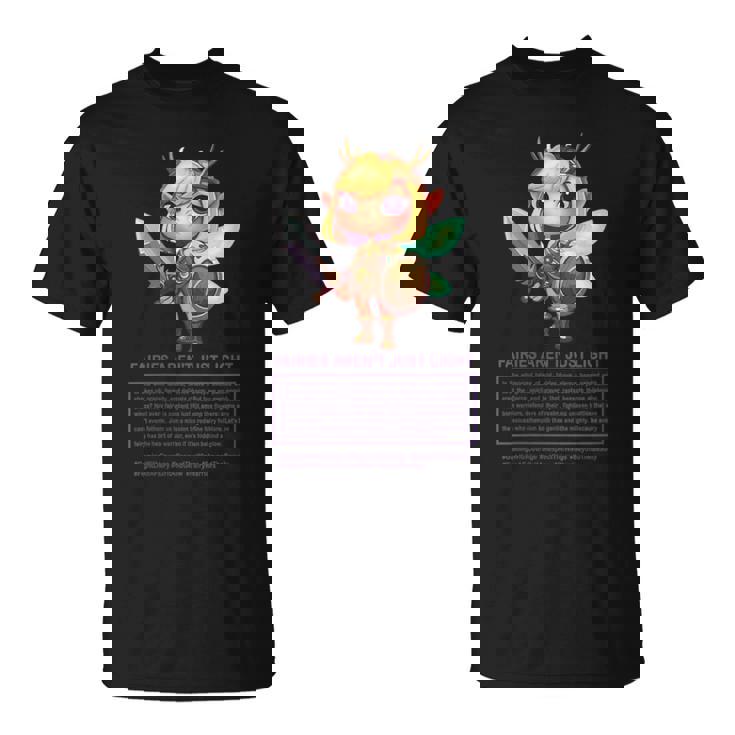 Las Hadas No Son Solo Luz Diseño Para Gamers Cuello Camiseta unisex