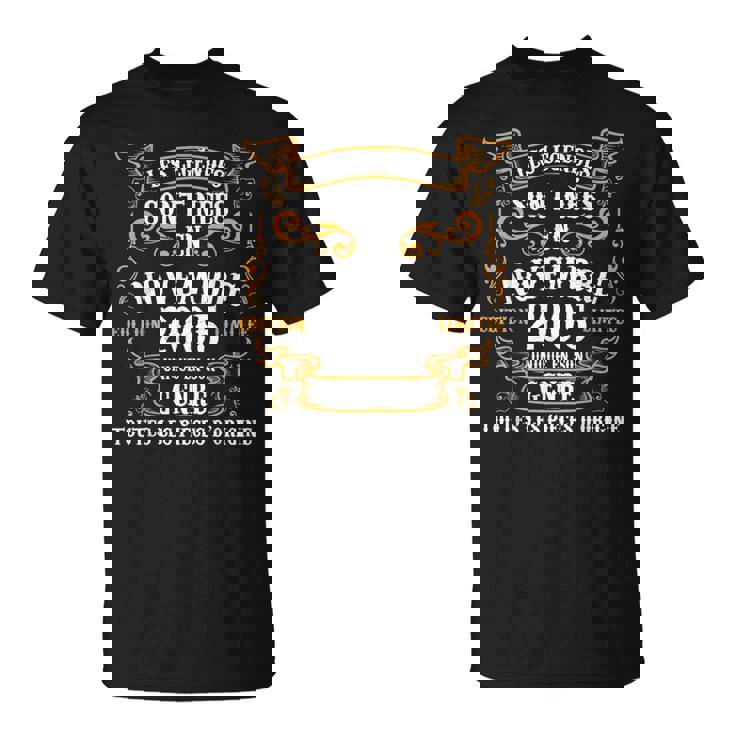 Les Legendes Sont Nees En Novembre 2005 18Th Birthday Men T-Shirt