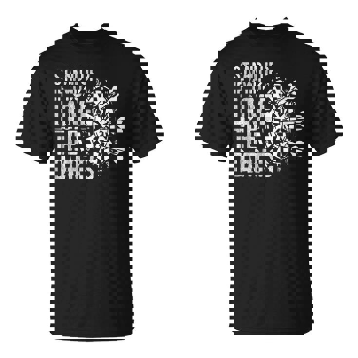 Levántate Si Te Gustan Los Dardos Diana Dart Sport Camiseta unisex