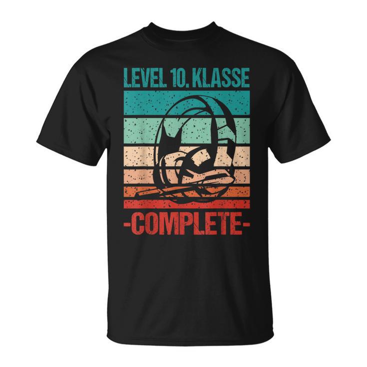 Level 10 Class Complete School Exam Bestanden Graduation S T-Shirt