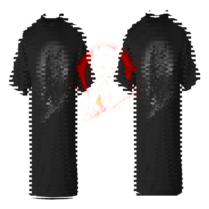 Loup Noir Loup Noir Horreur Mythologie Fantaisie T-Shirt Cadeauxyz