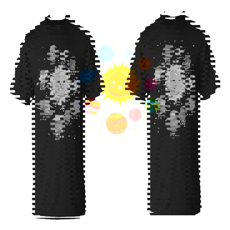 Love Solar System Camisa Para Para Niños Y Niñas Camiseta unisex