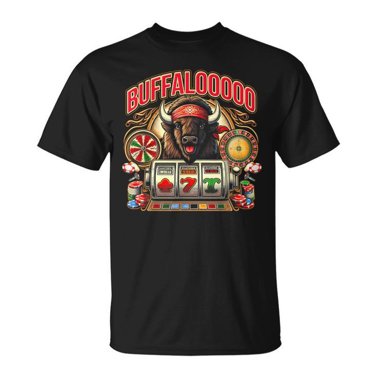 Lucky Buffalo Casino Buffalooooo Slot Machine Gambling Game T