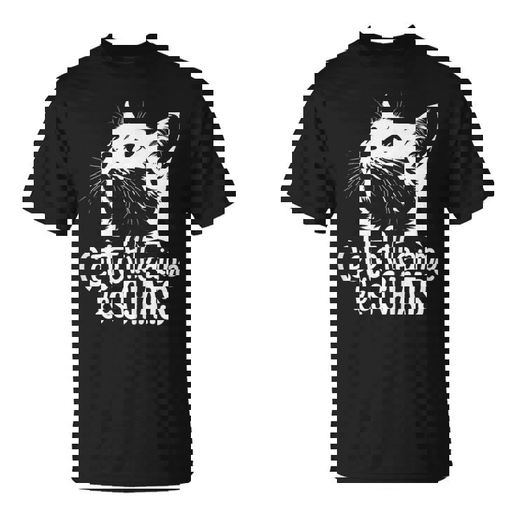 Maman Chat Cette Fille Aime Les Chats Humour Chat T-Shirt