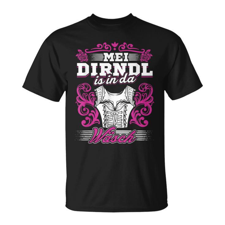 Mei Dirndl Is In Da Wäsch Oktoberfest Drindl Replacement Deer T-Shirt