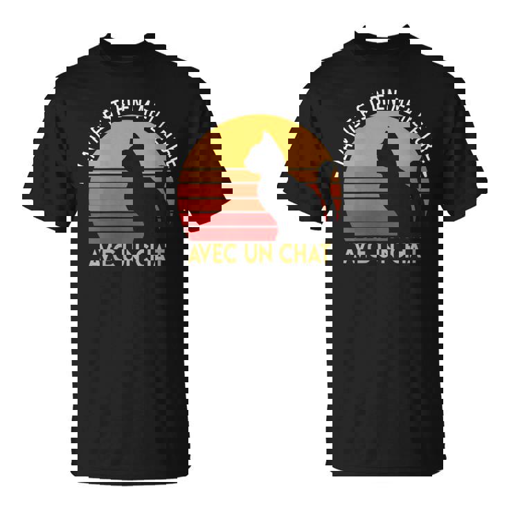 Message Drôle Mignon Cute Kawaii Et Rigolo Humour Chat T-Shirt