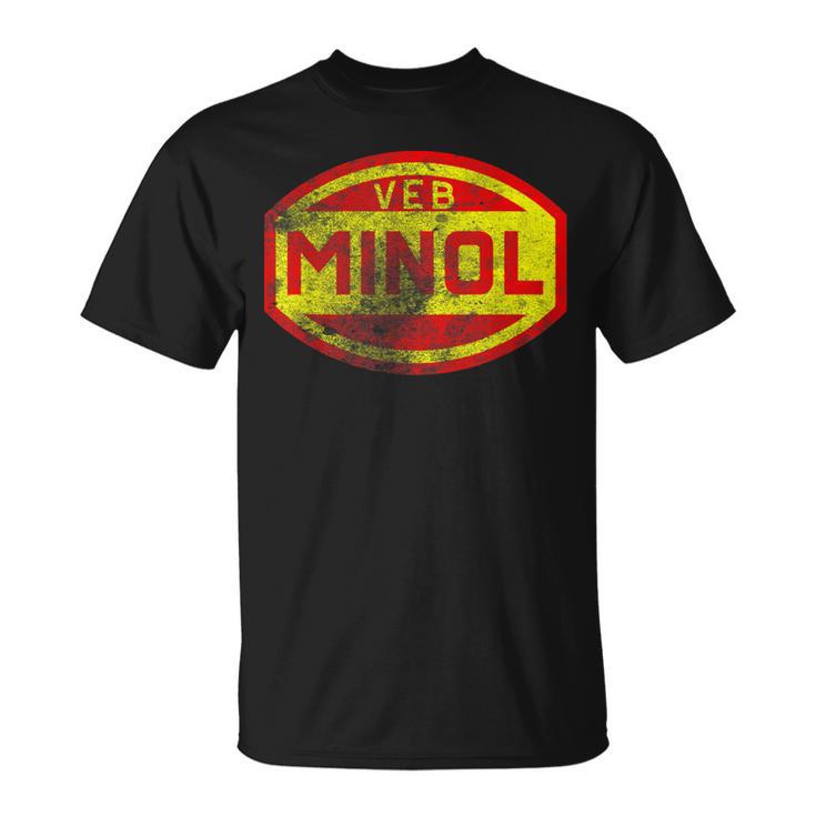 Minol -Eb Folkseigenen Berieb Minol Grunge Effect T-Shirt