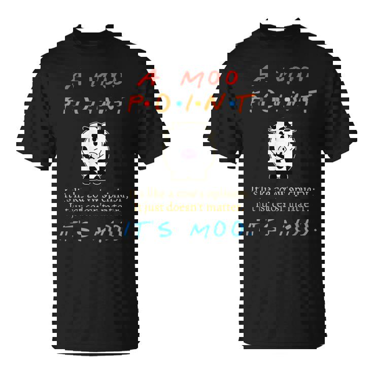 A Moo Point Cow's Opinion Doesn't Matter It's Moo T-Shirt A Moo Point Cow's Opinion Doesn't Matter It's Moo T-Shirt