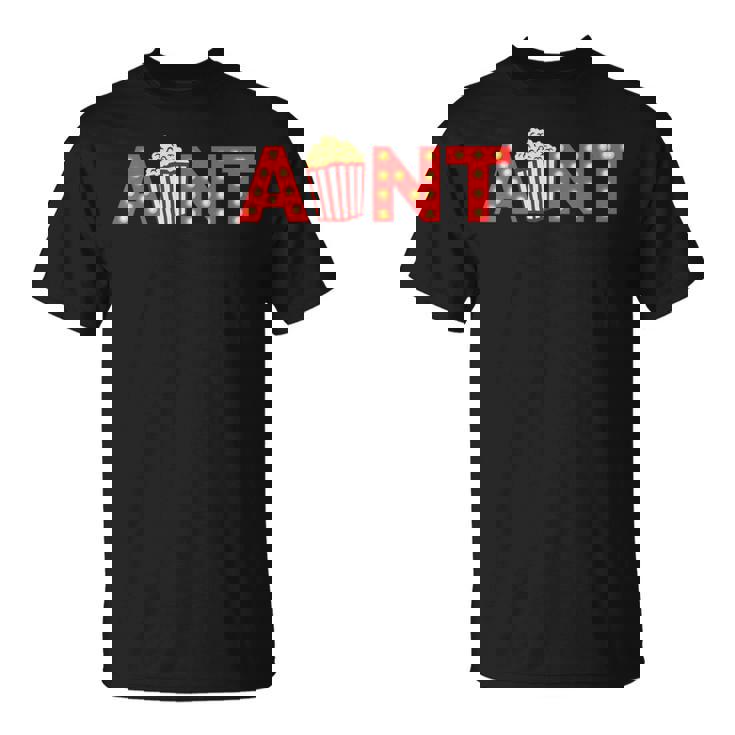 Movie Night Party Aunt Movie Theme Birthday Party Matching T-Shirt