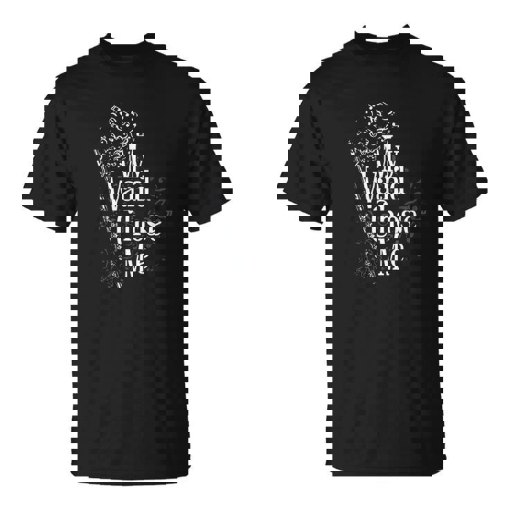 Flute T-Shirt My Wand Chose Me Flutist Gifts Music Flute T-Shirt My Wand Chose Me Flutist Gifts Music