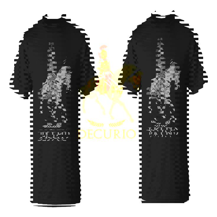 Oficial Romano A Caballo Decurio Camiseta unisex
