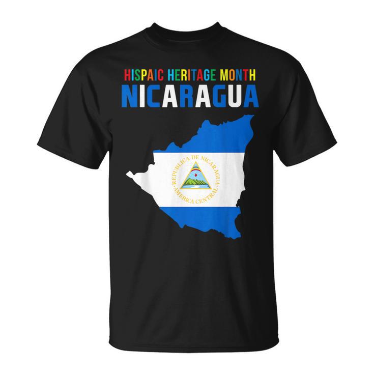 Silk Road Tees Nicaragua Heritage T-Shirt - Flag & Coat Of Arms Design, 100% Cotton Men's Tee