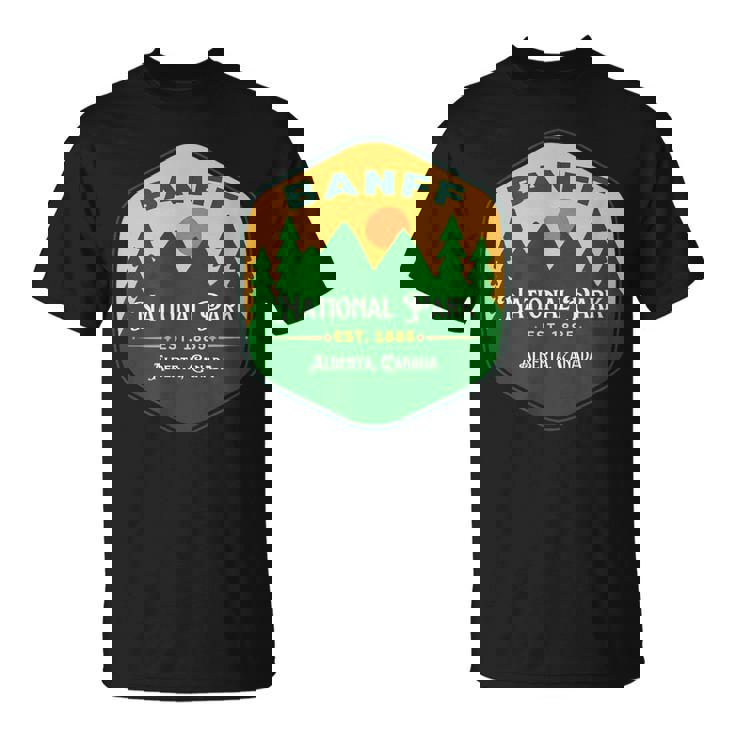 Parque Nacional Banff Alberta Canadá Est 1885 Camiseta unisex