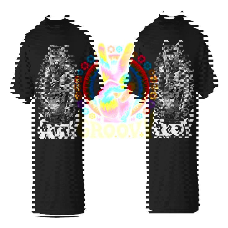 Peace Sign Love Groovy Hippie Party T-Shirt