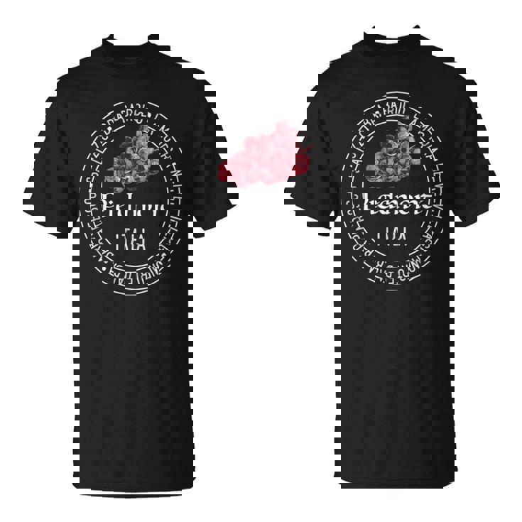 Piamonte Italia Amante Delino Regiónino Italia Europaiajeros Camiseta unisex