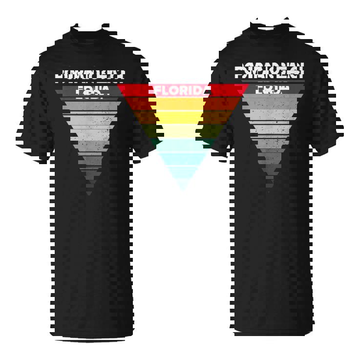 Pompano Beach Floridaille Natale De L'océan Atlantique État D'origine T-Shirt