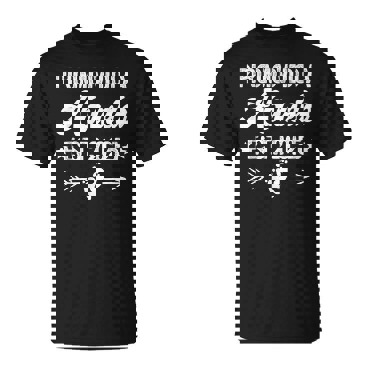Promovido A Abuelo 2025 Abuelo Español Ascendido A Abuelo Camiseta unisex