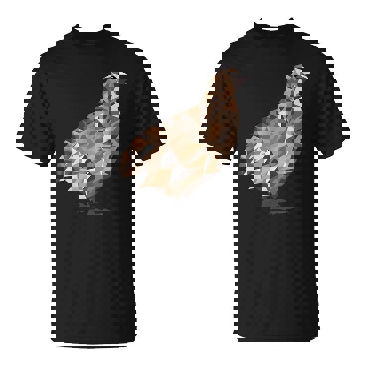 Quail Polygon Art Deco Gift For Quail Owners Men's Back Print T