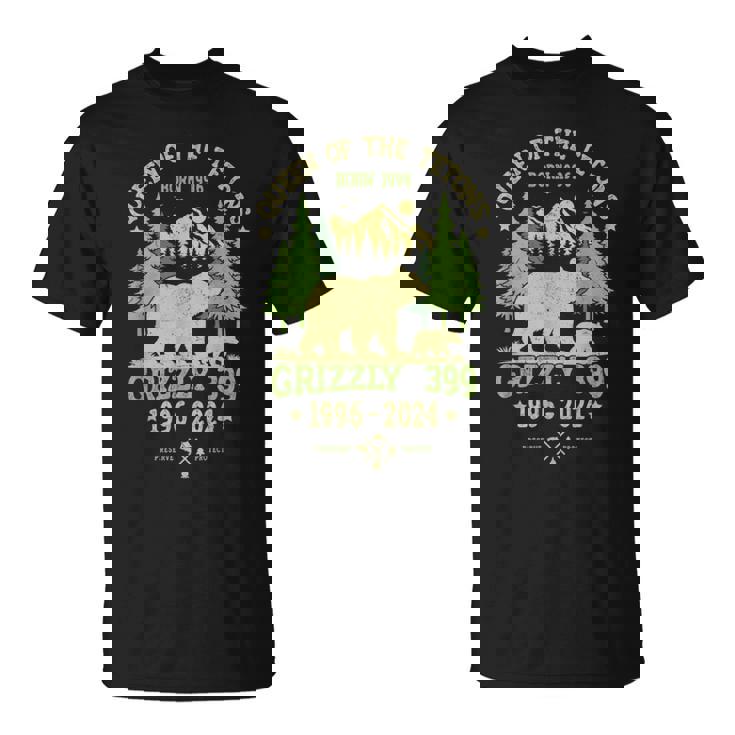 Queen Of The Tetons Grizzly 399 National Park 1996-2024 T-Shirt