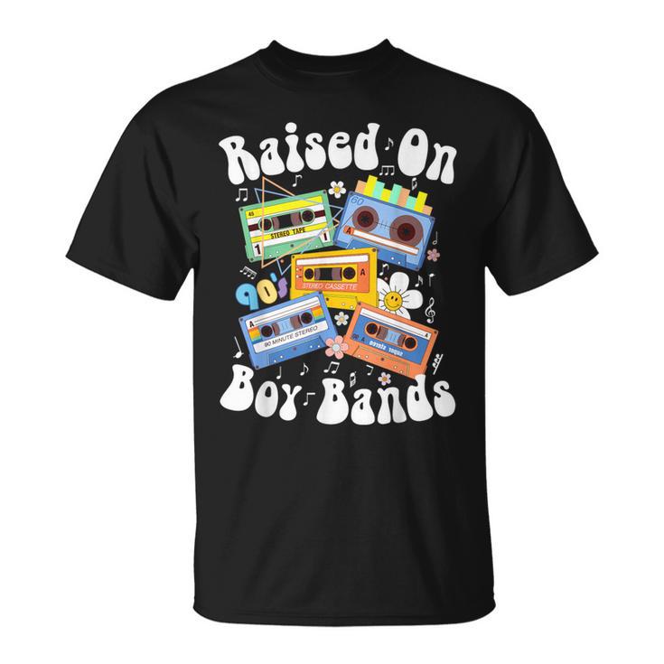 Raised On 90S Boy Bands Cassette Tape Retro T-Shirt