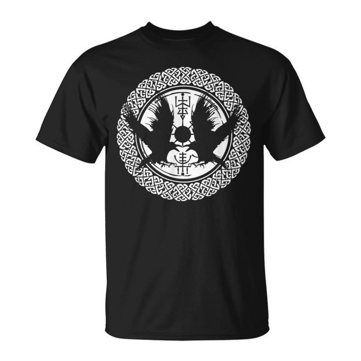 Raven Nordic Mythology Ikingegvísir T-Shirt