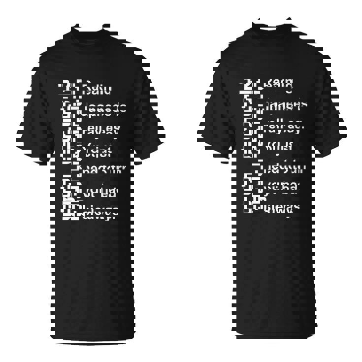 Reading Japanese Is Really Easy Shirt Student Quotes Funny T-Shirt Reading Japanese Is Really Easy Shirt Student Quotes Funny T-Shirt
