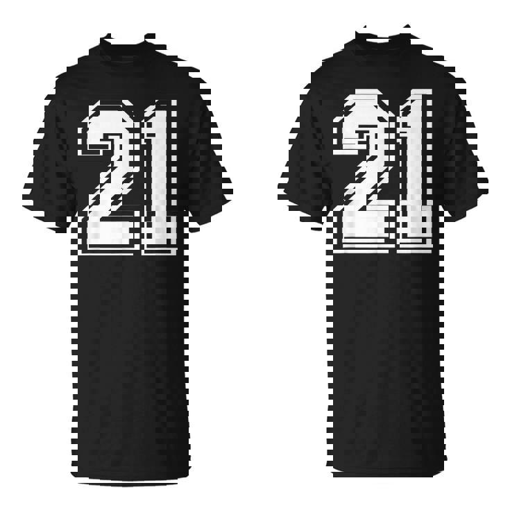 Regalo Sportivo Numero 21 Della Maglia Della Squadra Maglietta
