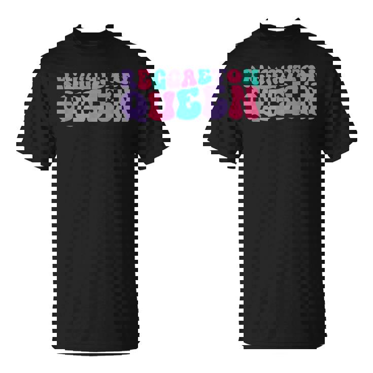 Reggaeton Queen Para Retrointage Ondulado Groovy Camiseta unisex