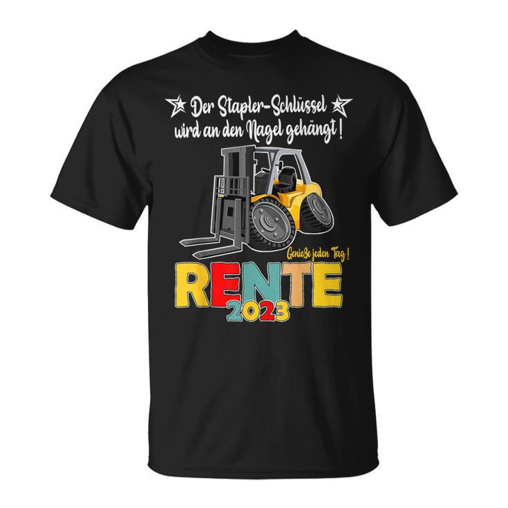 Rente Pension 2023 Forklift T-Shirt